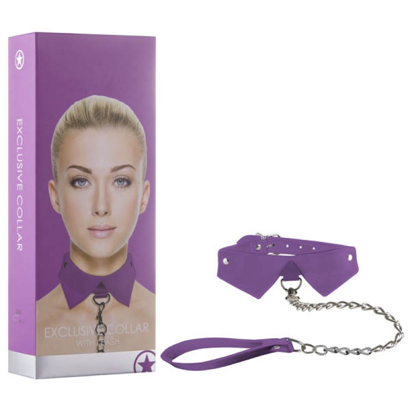 Ouch! Exclusive Collar & Leash - Purple